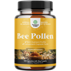 Bee pollen pills bottle with 120 count for breast growth
