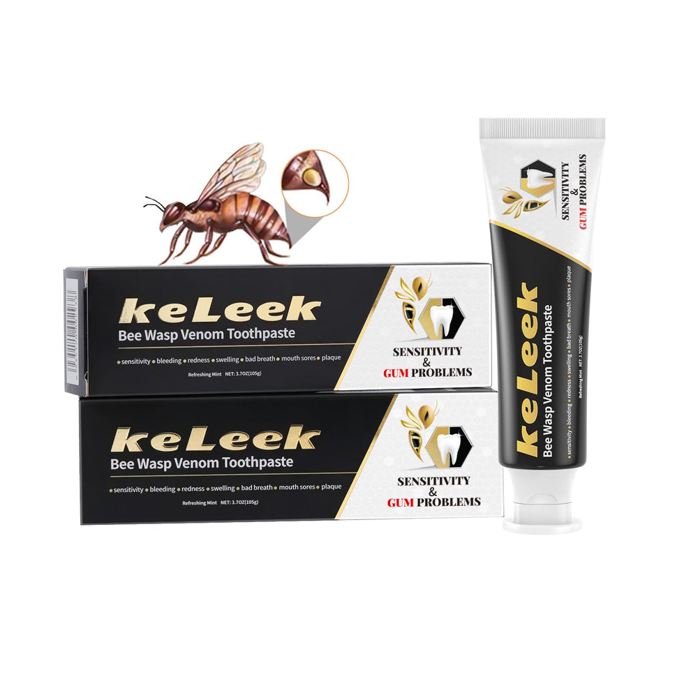 Two-pack Bee Wasp Venom toothpaste for bleeding gums