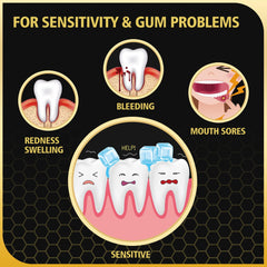 Toothpaste for sensitive teeth and gum health