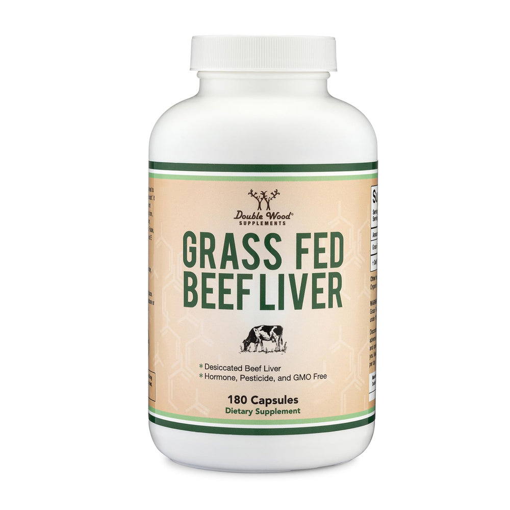 Bottle of Beef Liver Capsules with 180 capsules