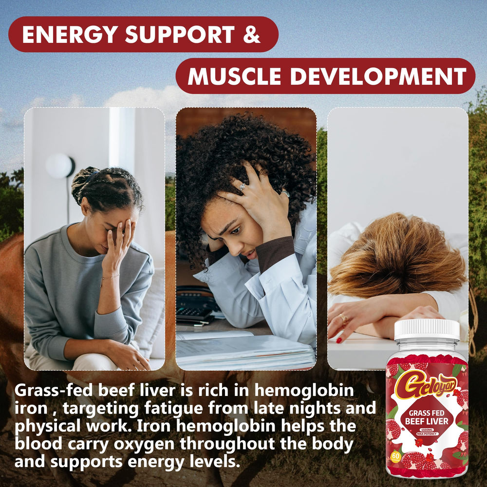 Lifestyle image promoting energy, immunity, and recovery benefits.
