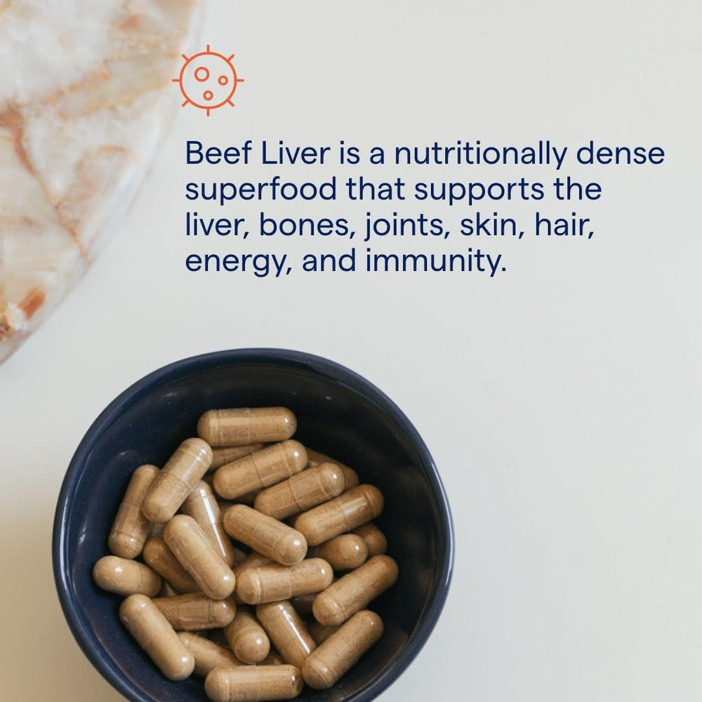 Beef liver mineral supplement infographic