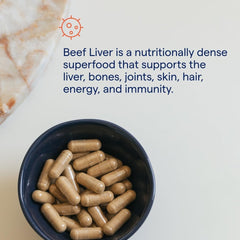 Beef liver mineral supplement infographic