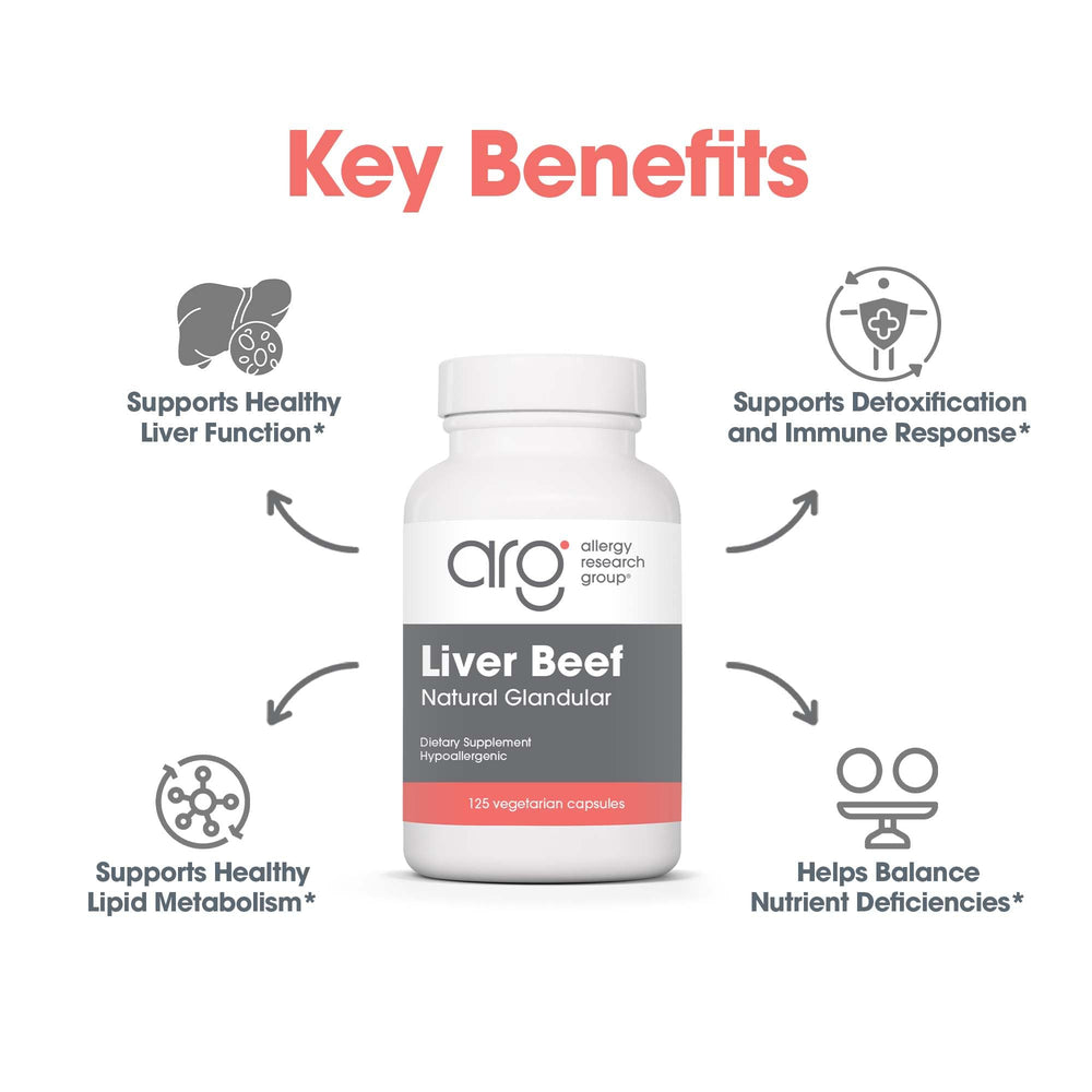 Beef liver supplement capsules at 1000mg