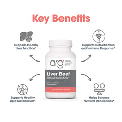 Beef liver supplement capsules at 1000mg