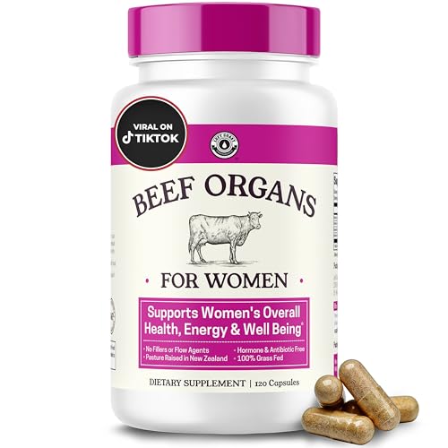 Beef Organ Supplement for Women bottle with 120 capsules