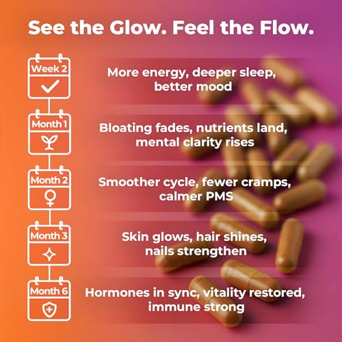 Active woman taking beef organ supplement for energy