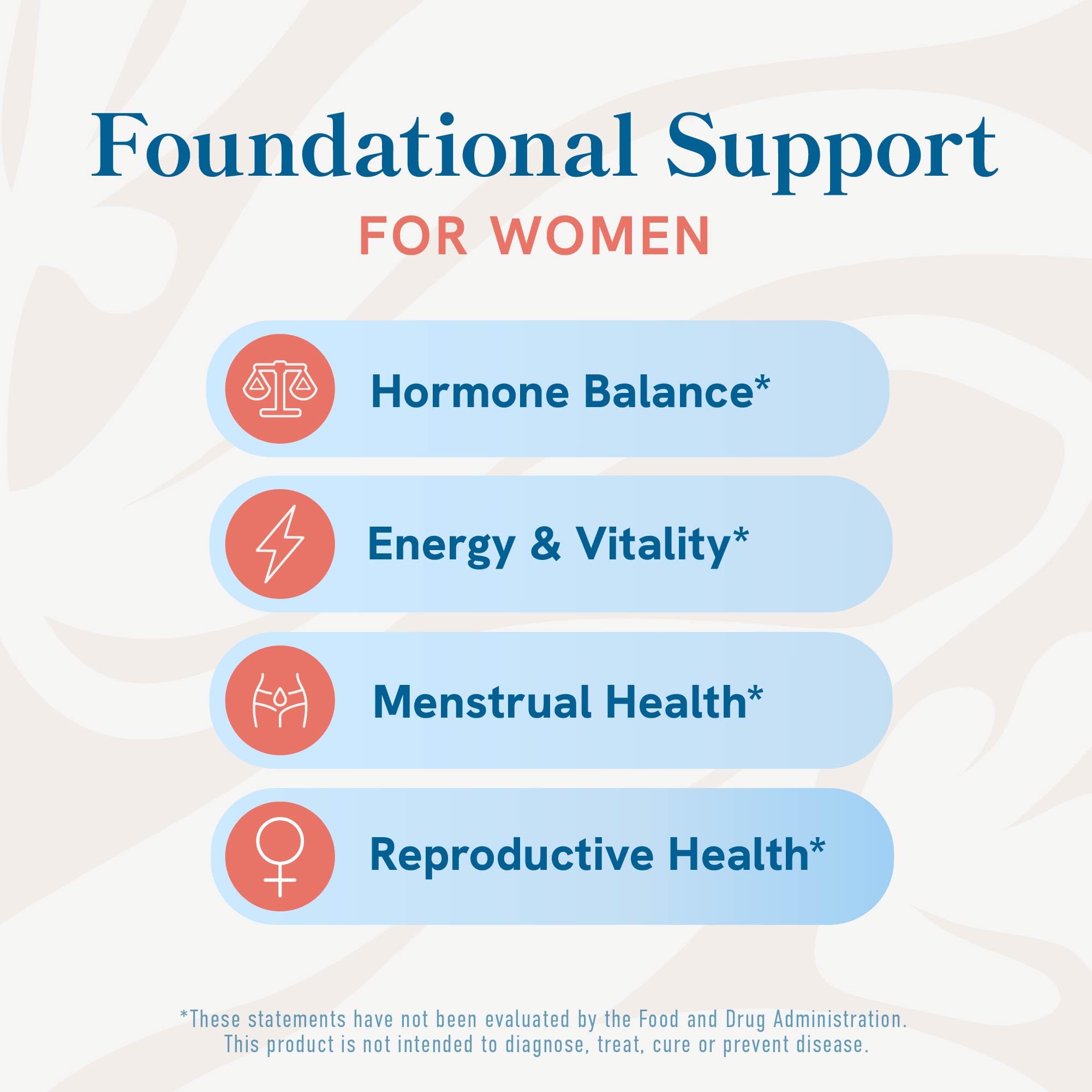 Beef organ supplement highlighting energy support for women