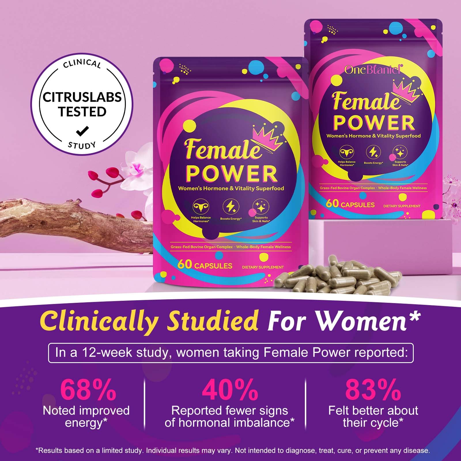 Beef ovaries and fallopian tubes in organ supplement image