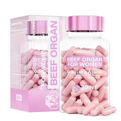 Beef Organs Supplement for Women bottle with 60 capsules