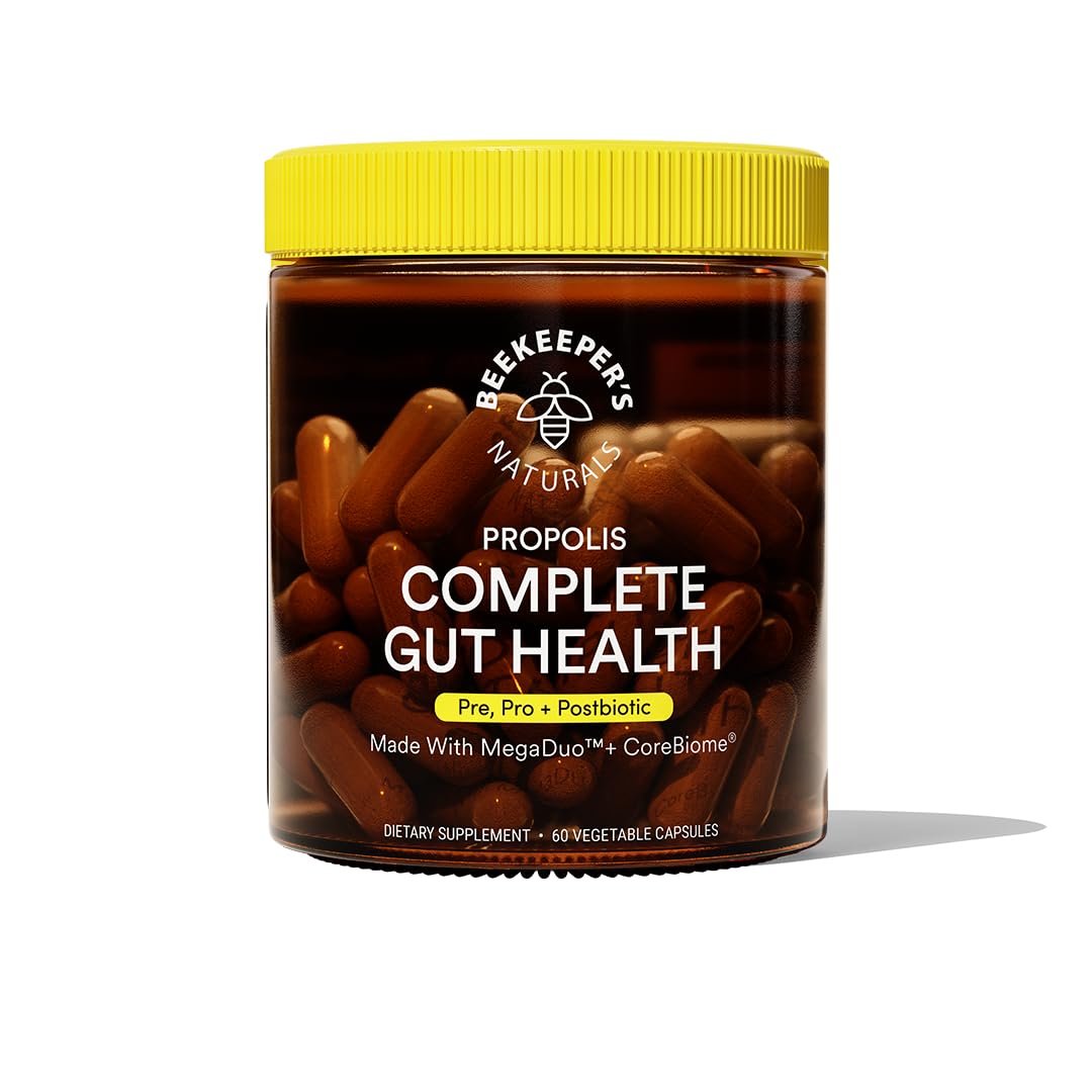 Beekeeper's Naturals Complete Gut Health 60-count bottle