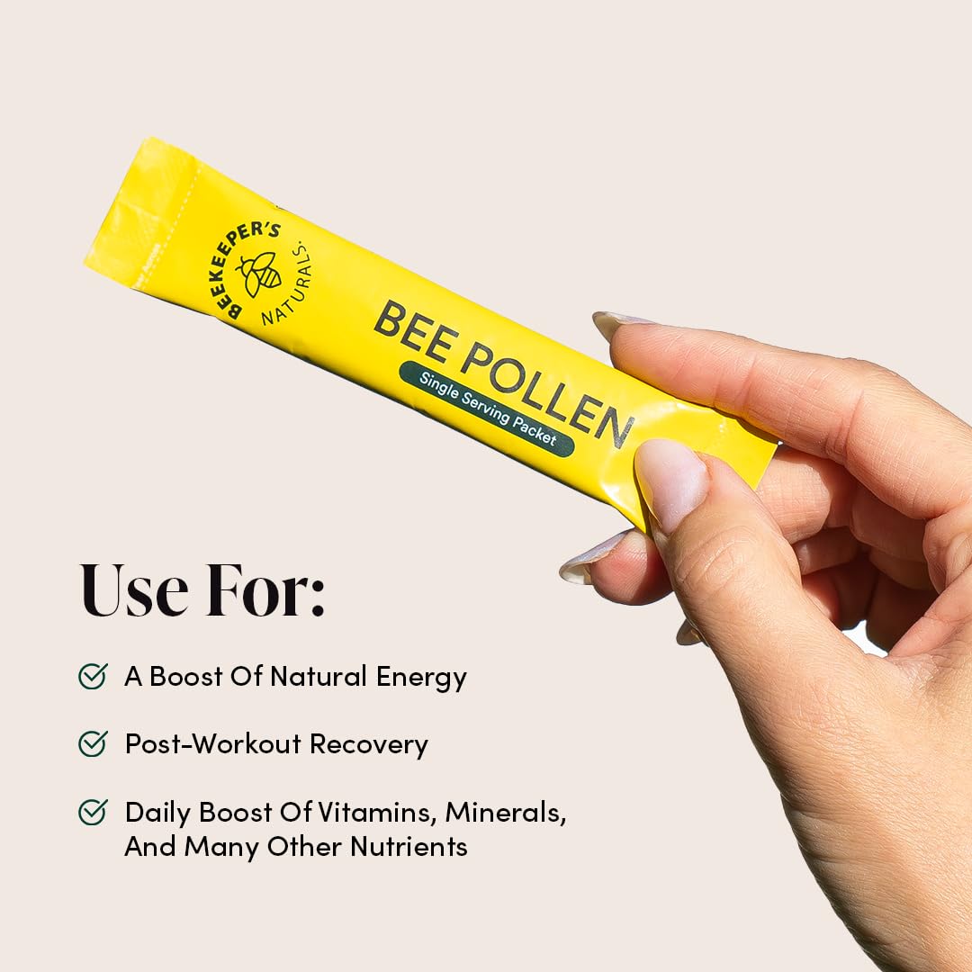 Close-up of bee pollen sticks texture