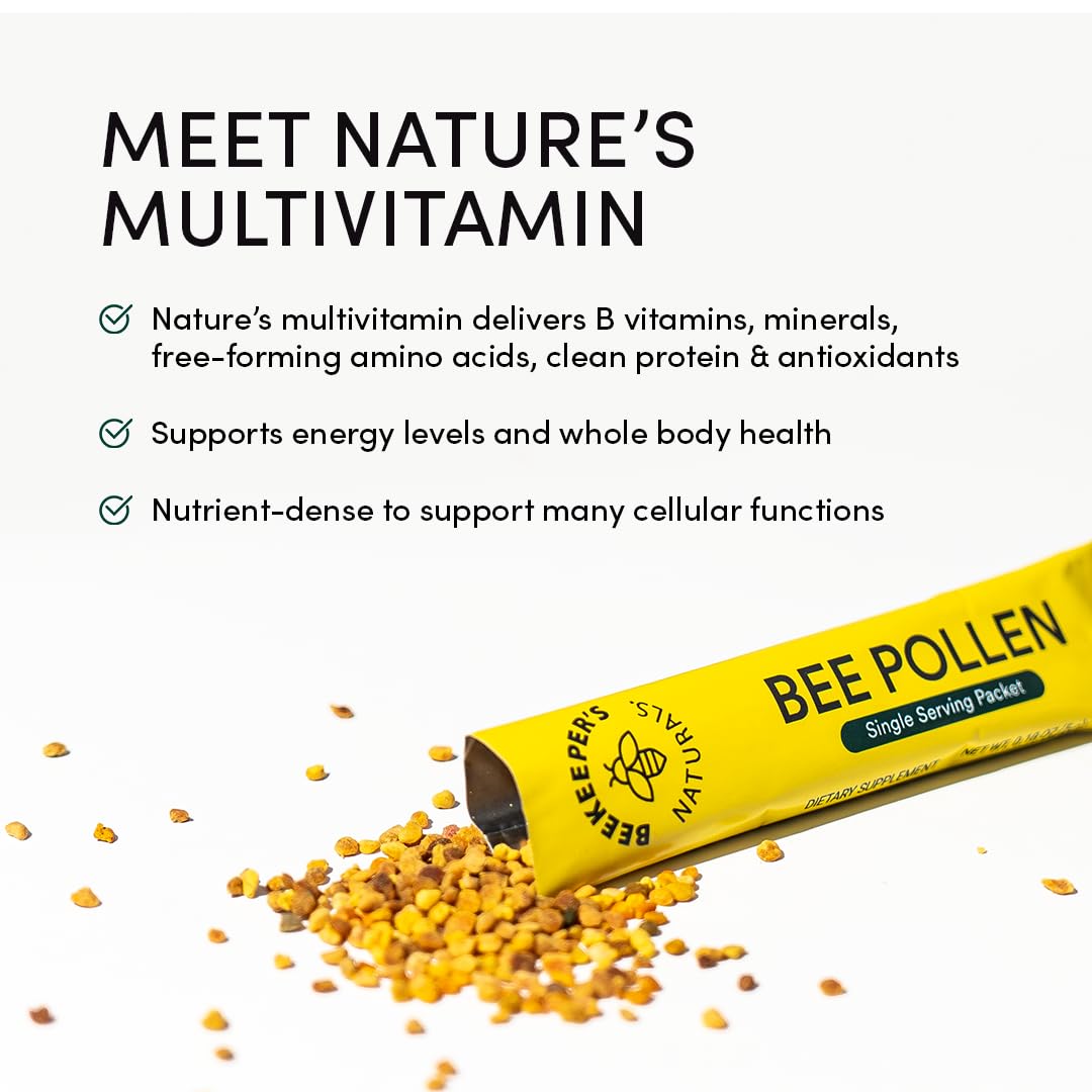 Paleo and Keto friendly labeling on bee pollen product