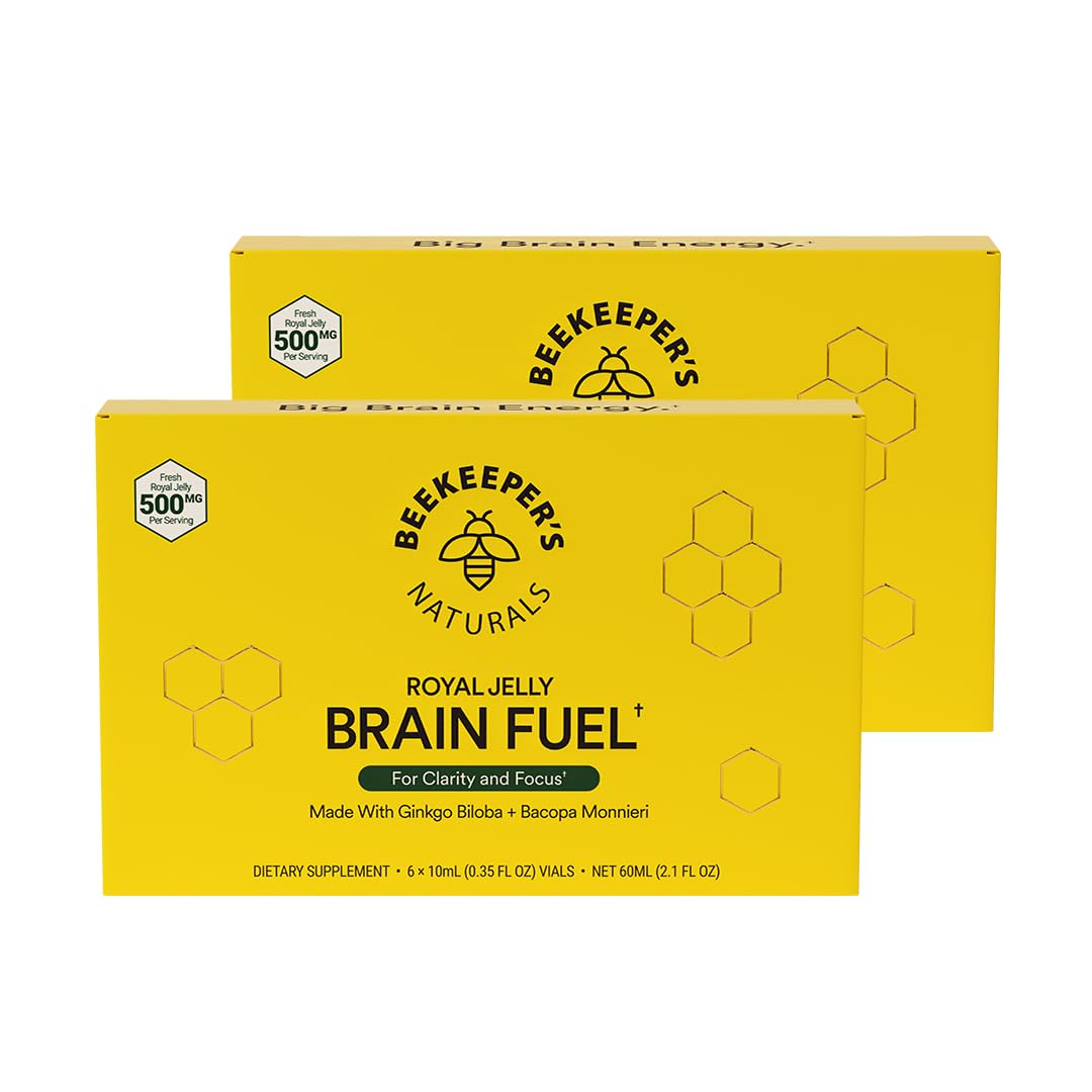 Beekeeper's Naturals B.LXR Brain Fuel bottle – front view