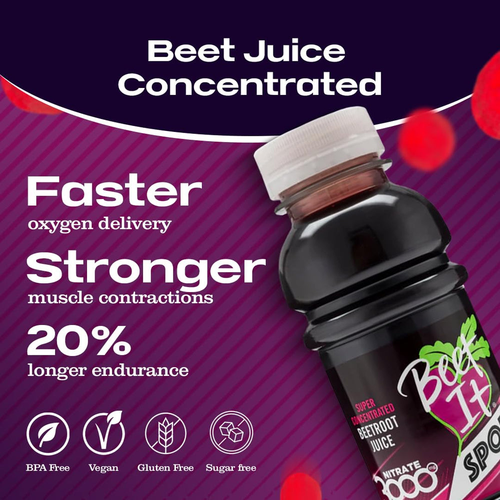 Beet IT bottle with seven servings indicated on label