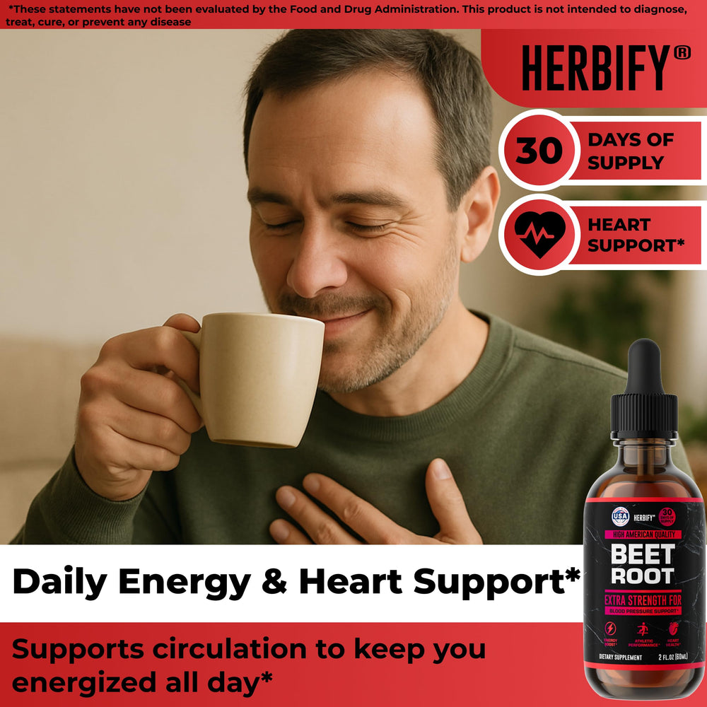 Close-up of beet root extract dropper dispensing liquid