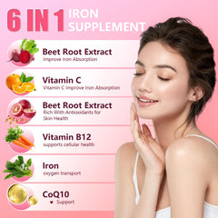 Beet Root Gummies with iron and vitamin B12