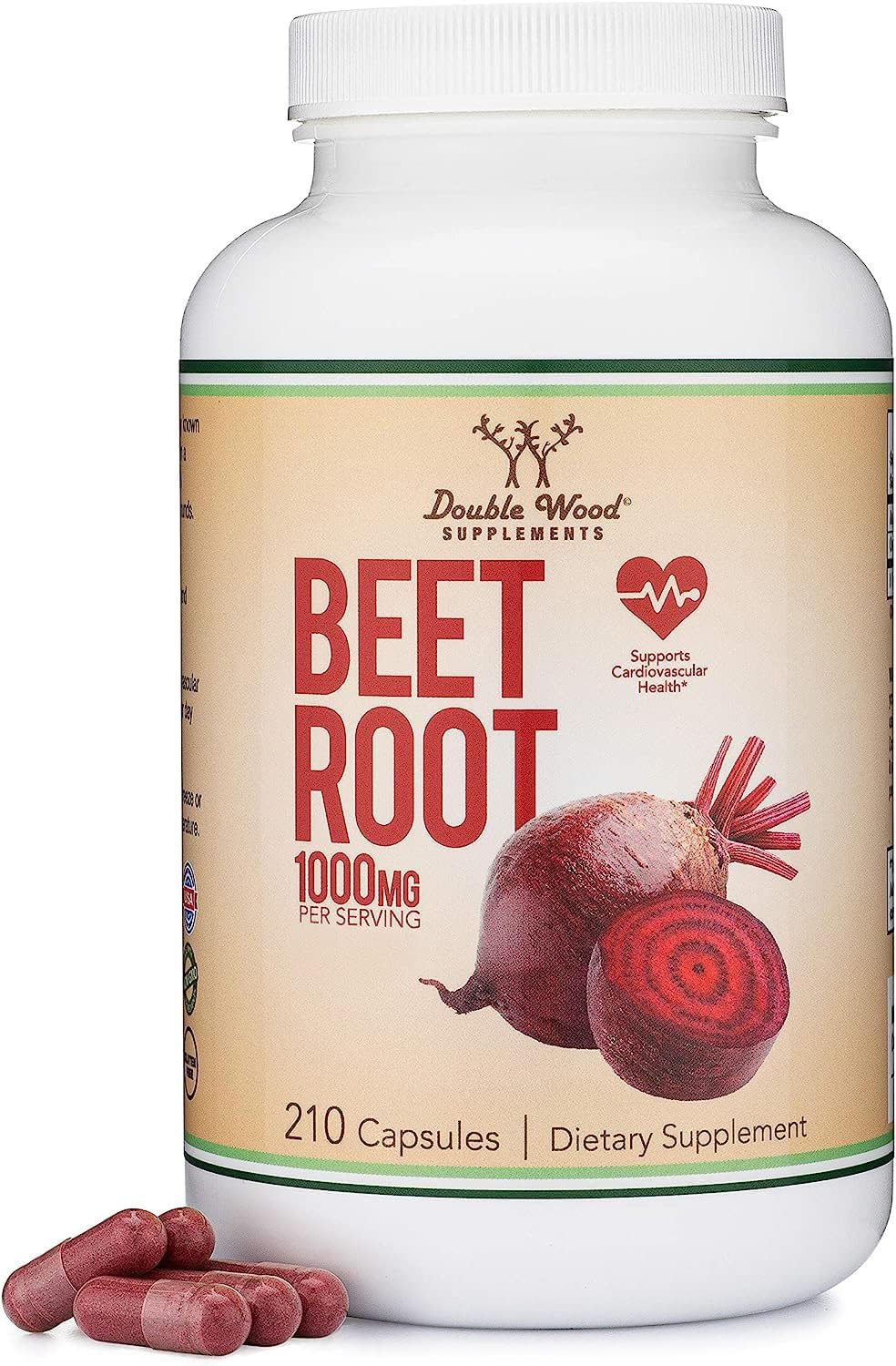 Beet Root Powder Capsules bottle front view