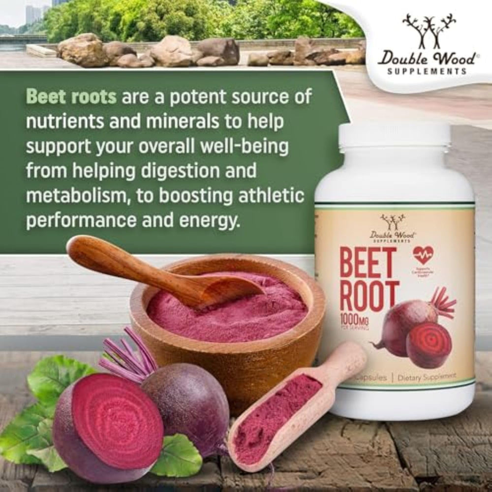 Nutrition facts panel of Beet Root Powder Capsules
