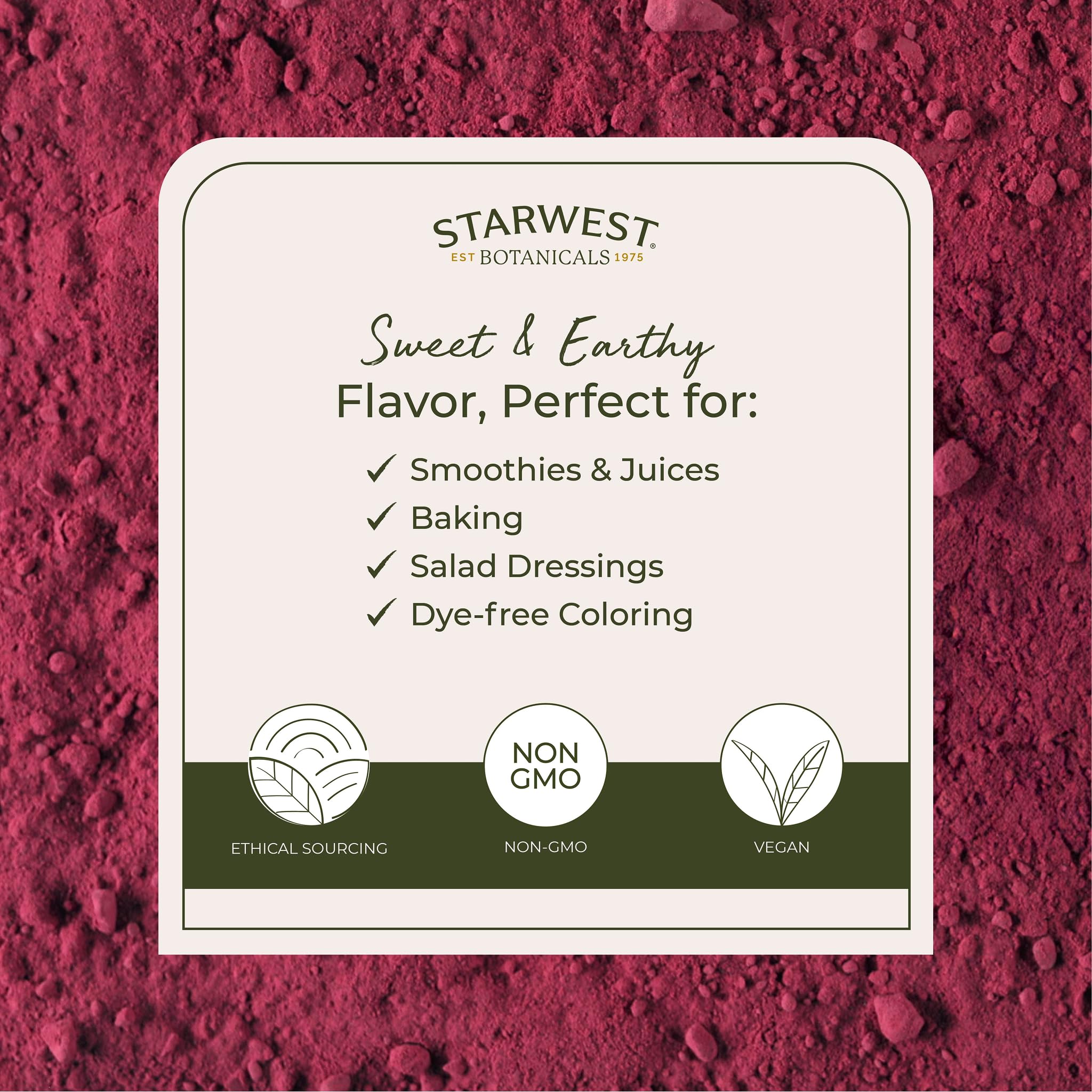 Beet root powder prepared for tea