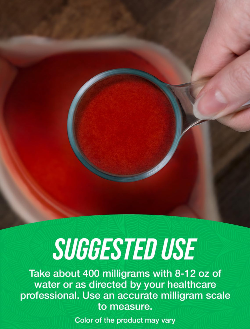 Scoop of Organic Beet Root Extract Powder