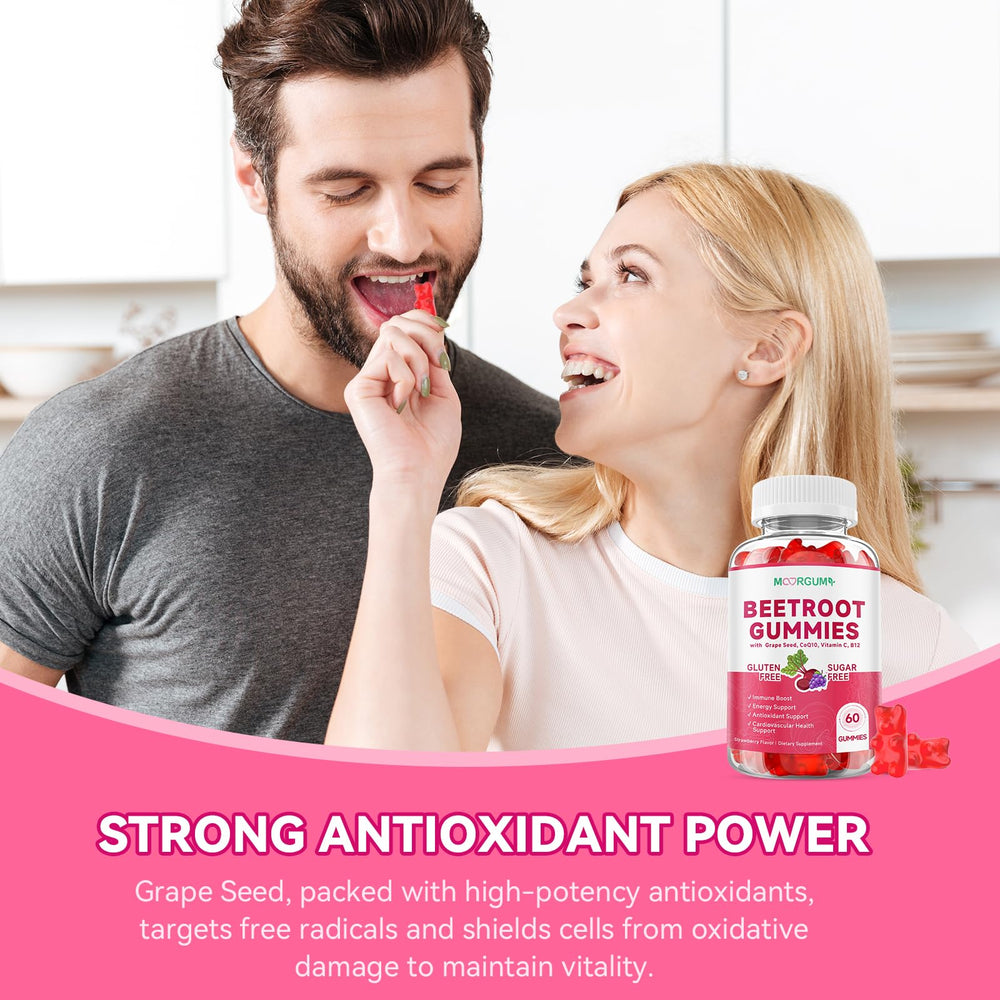 Beetroot powder and grape seed extract ingredients