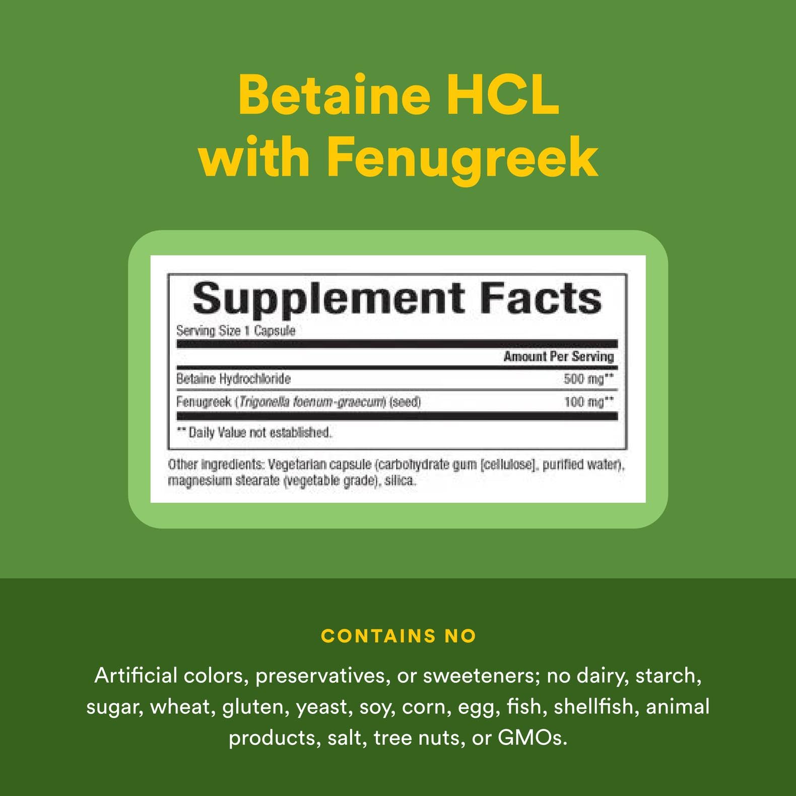 Beets-derived Betaine HCl used in the supplement