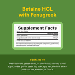 Beets-derived Betaine HCl used in the supplement