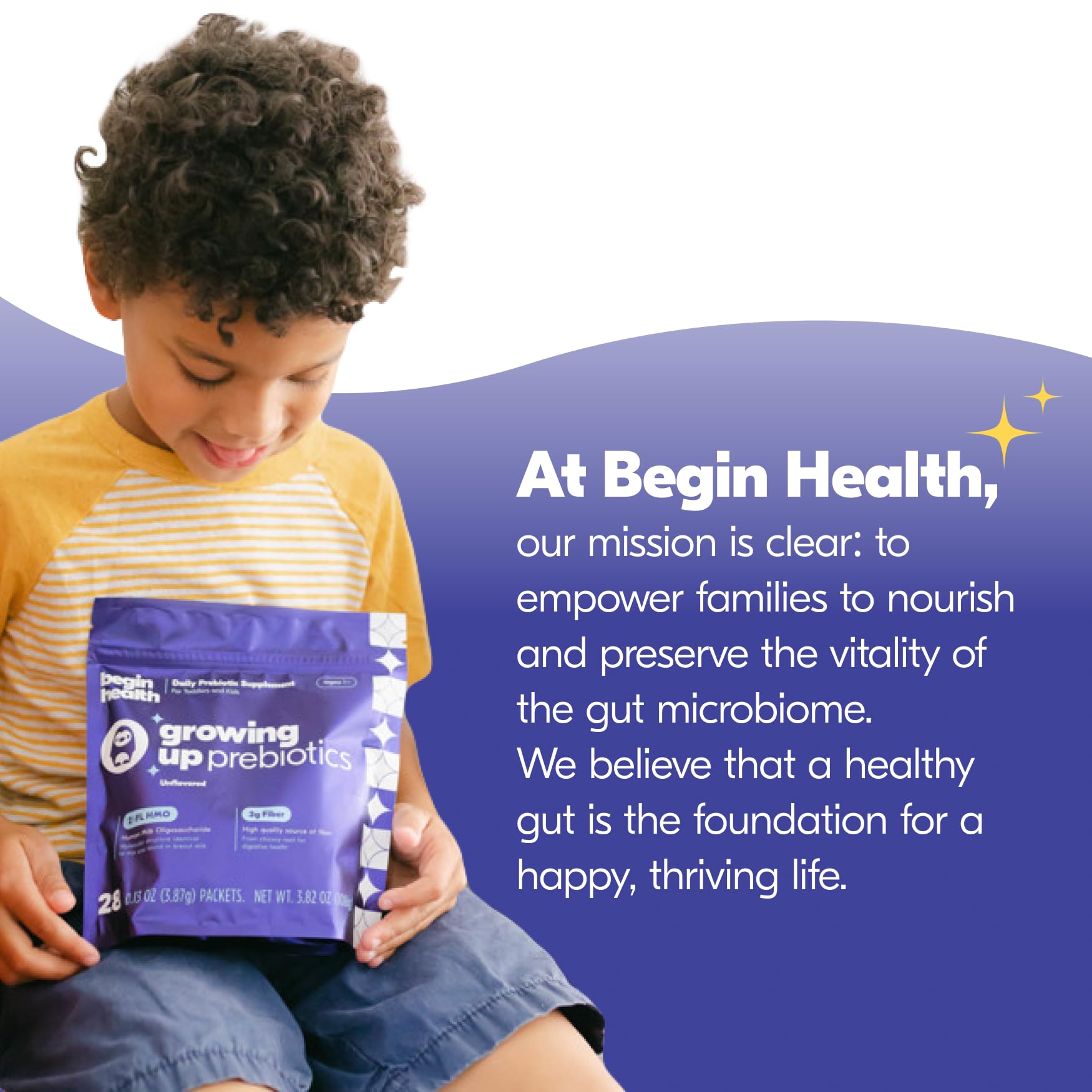 Healthy gut microbiome foundation for children's growth