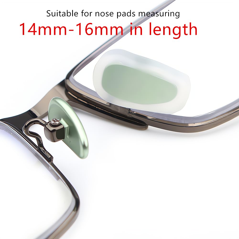 Anti-slip nose pads preventing glasses from sliding