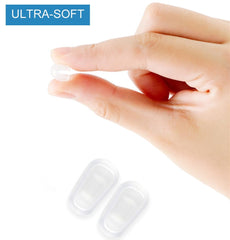 Nose pad covers installed on glasses showing no marks