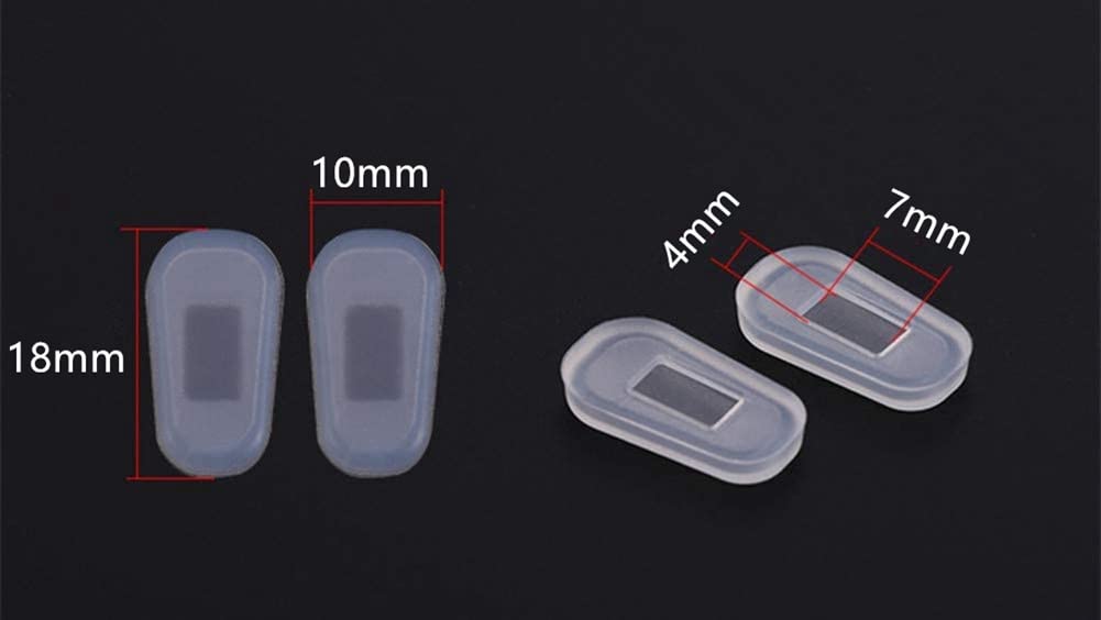 Universal fit for most eyeglasses with slip-on pads
