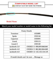 BEHLINE ear socks for Oakley OX3085 and other models, black