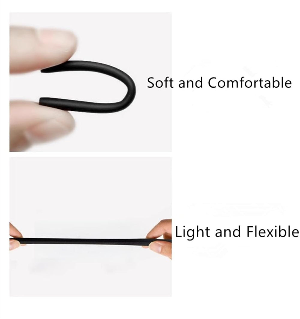 Unpacked BEHLINE ear socks package for Oakley eyewear, 1 pair, black