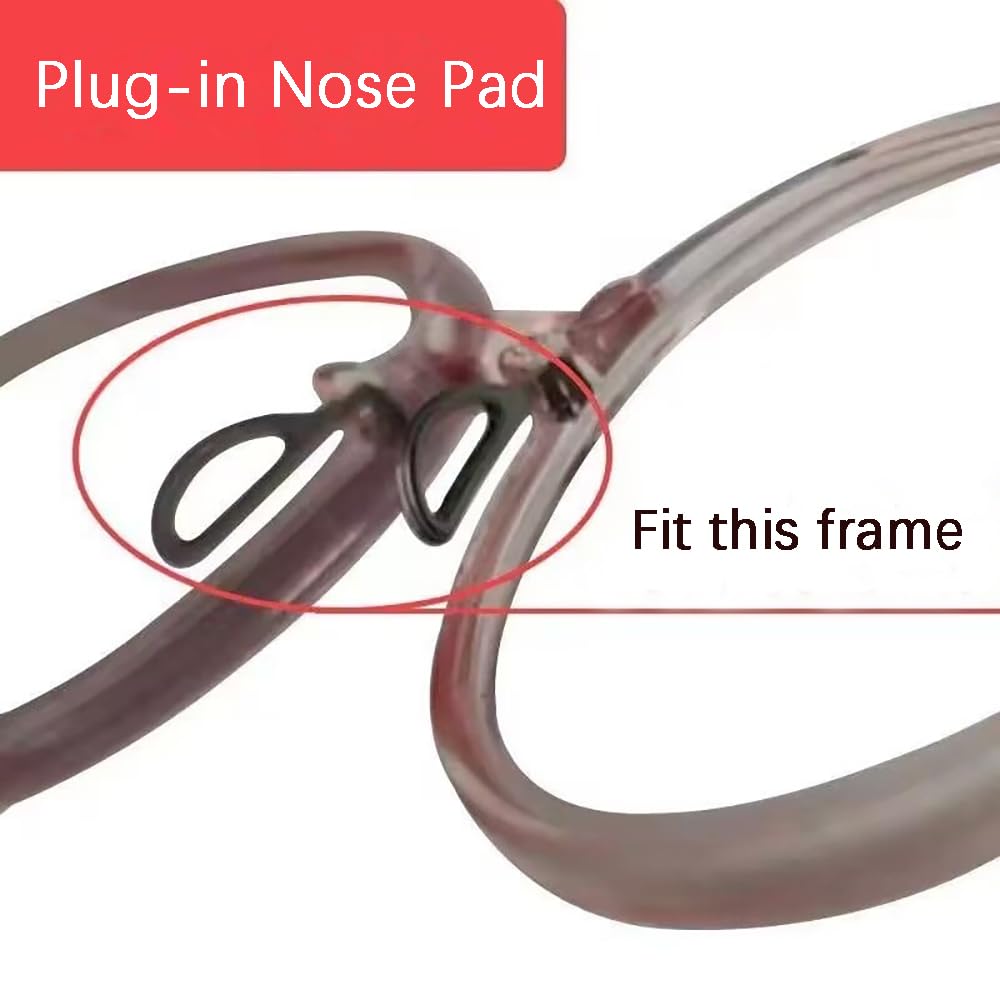 Close-up of BEHLINE nose pads installation