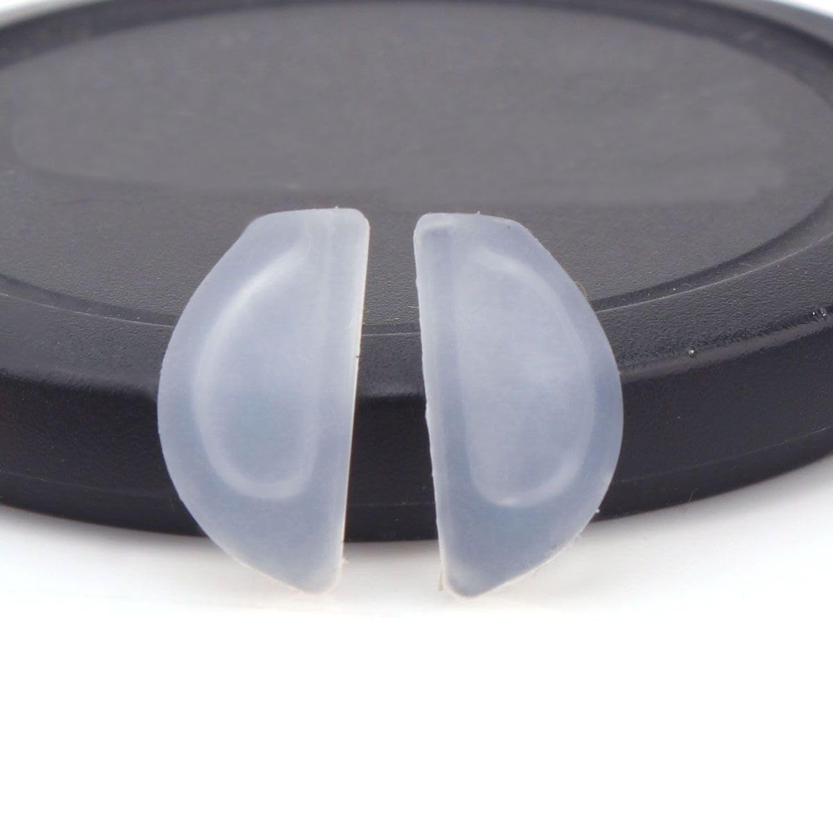 Clear silicone nose pads for sunglasses with anti-slip design