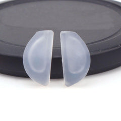 Clear silicone nose pads for sunglasses with anti-slip design