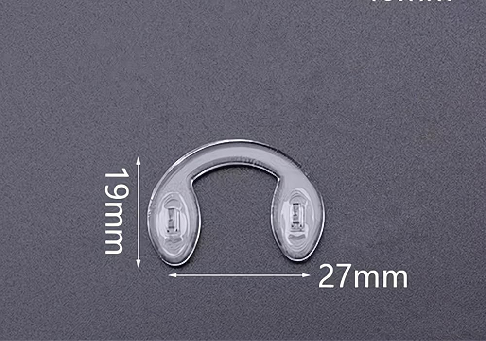 Push-in/slide-on universal nose pads for various frames