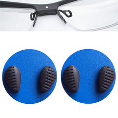 BEHLINE 2-pair soft silicone nose pads for glasses (Black) - front view
