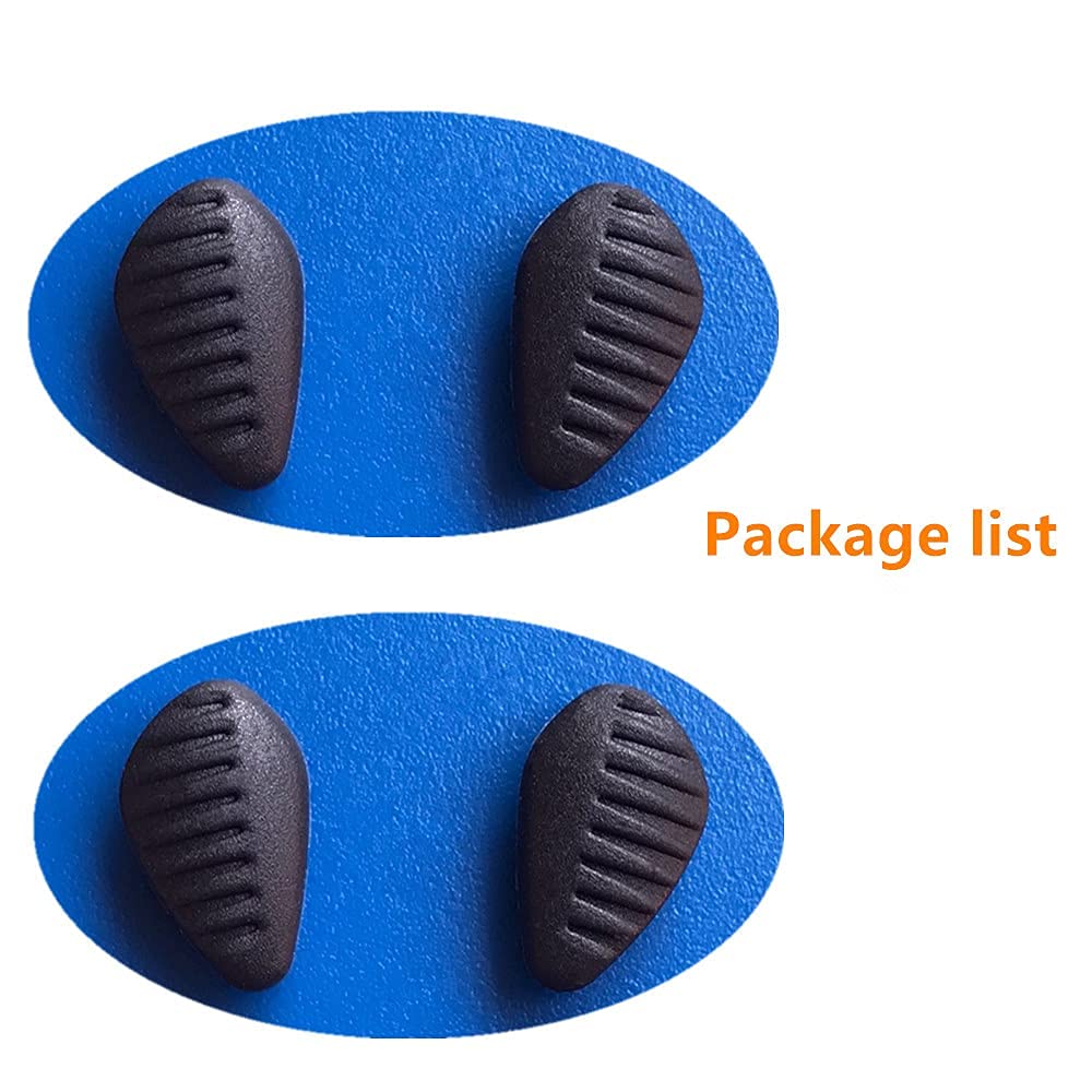 Eyewear with BEHLINE silicone nose pads installed (black)