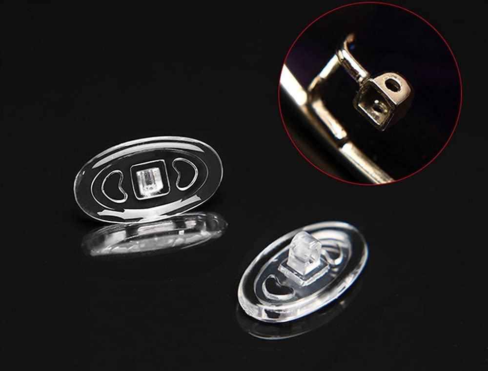 BEHLINE replacement nose pads, oval silicone for glasses