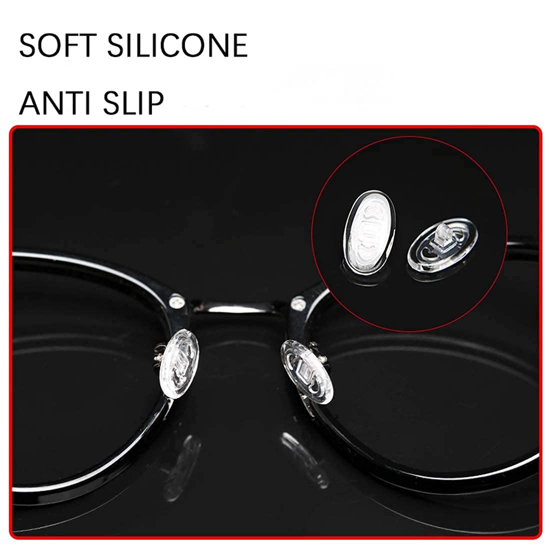 Repair kit: screw-in nose pads for worn frames, 14mm