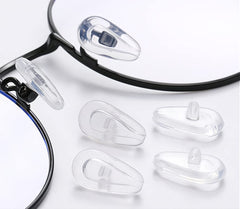 BEHLINE nose pads 14x8mm tear-shape soft silicone front view