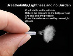 Anti-slip silicone nose pads keeping glasses in place