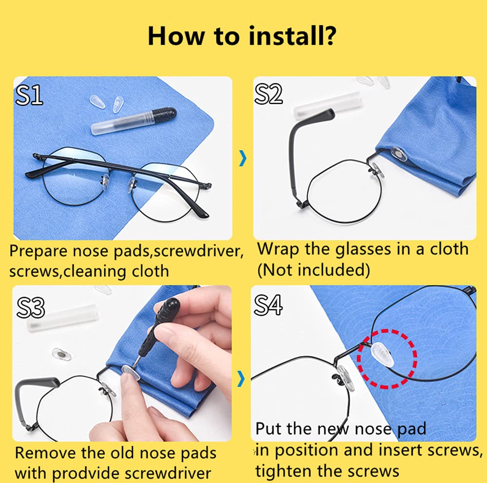 Packaging showing 5 pairs of BEHLINE silicone nose pads