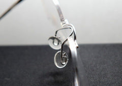 Soft silicone nose pads in 9mm round, Clear color