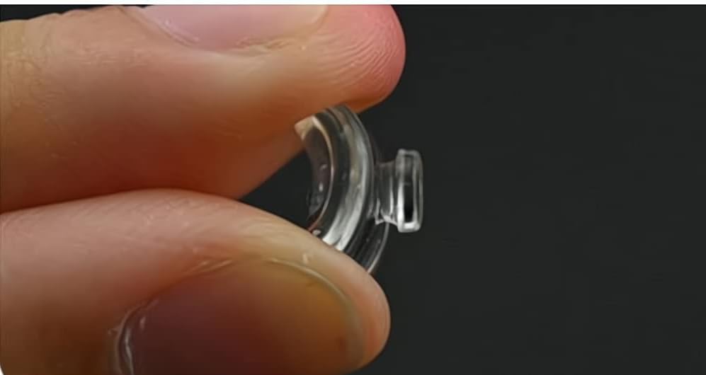 Push-in mount nose pads for rimless glasses with anti-slip design