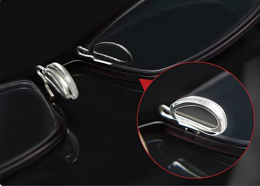 Five pairs of replacement silicone nose pads for eyeglasses