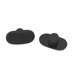BEHLINE black soft silicone nose pads for eyeglasses - 1 pair, push-in/snap-in