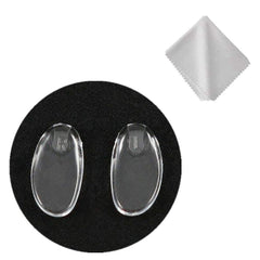 Close-up of BEHLINE soft silicone nose pads for frameless glasses
